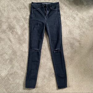 American Eagle High Waisted Black Jeggings